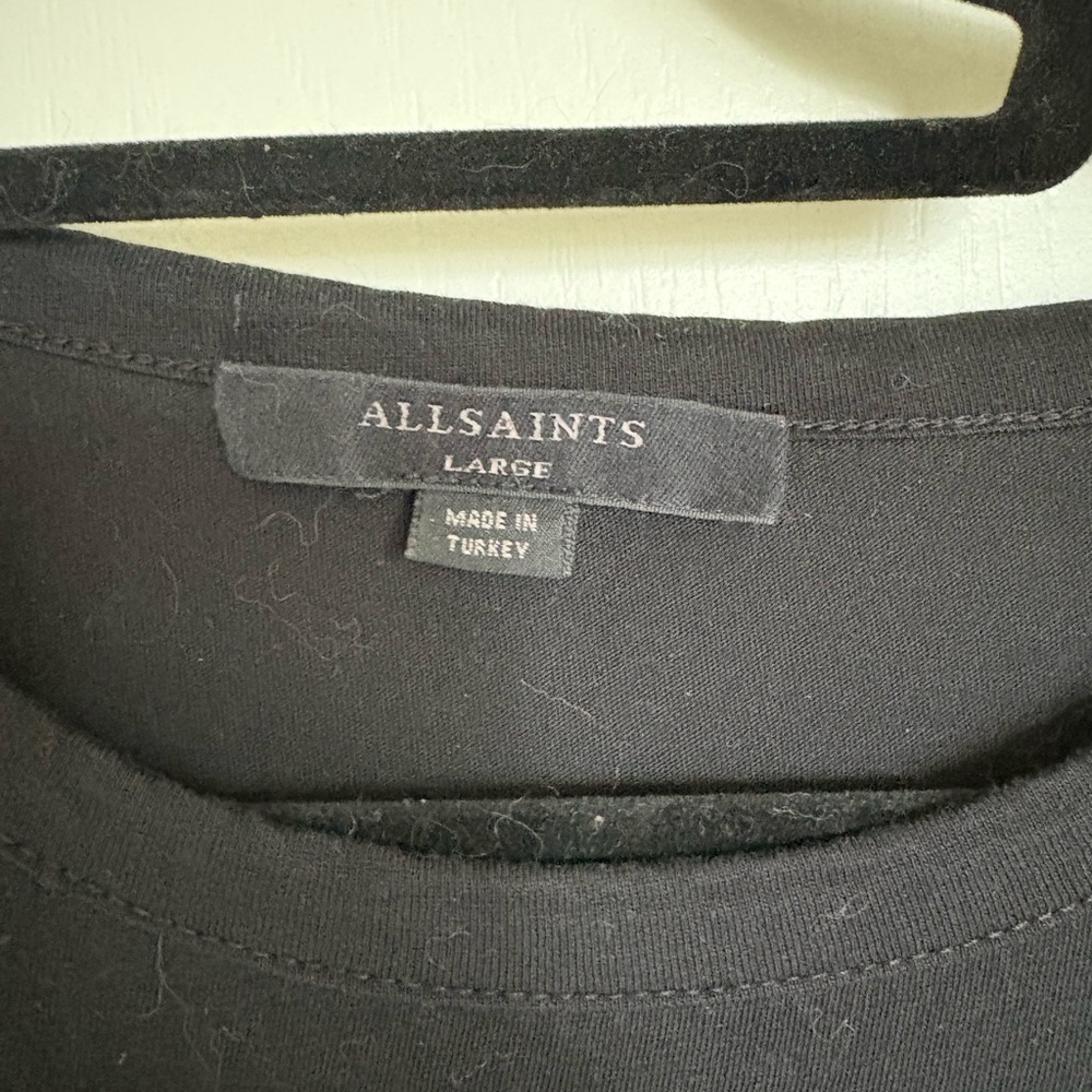 All Saints Stevie Slim Fit Short Sleeve Tee - Picture 3 of 3